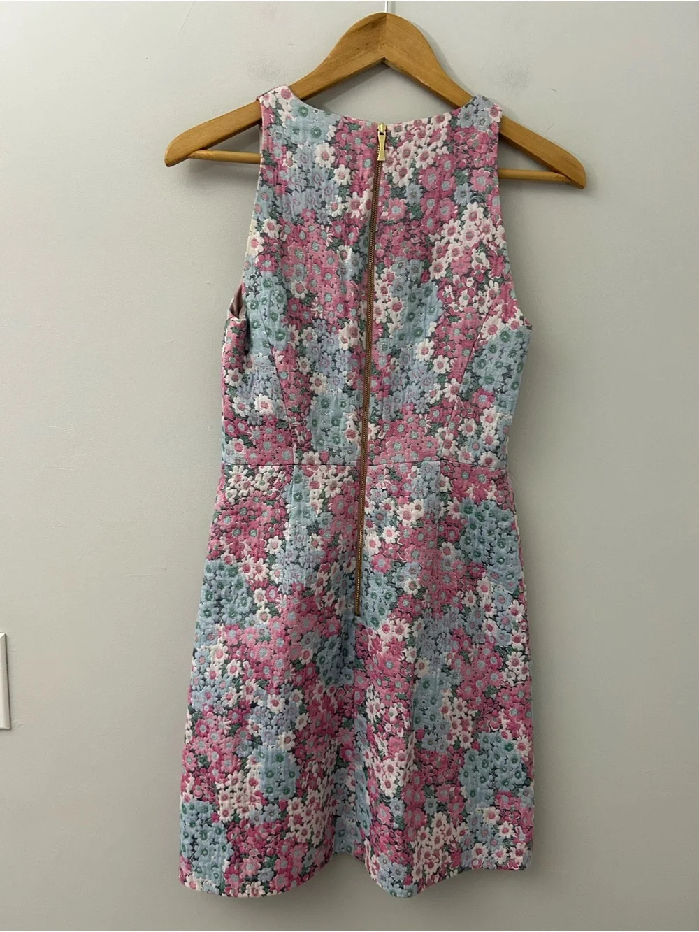 Kate Spade California Dreaming Jacquard Floral Sleeveless A-line Mini Dress